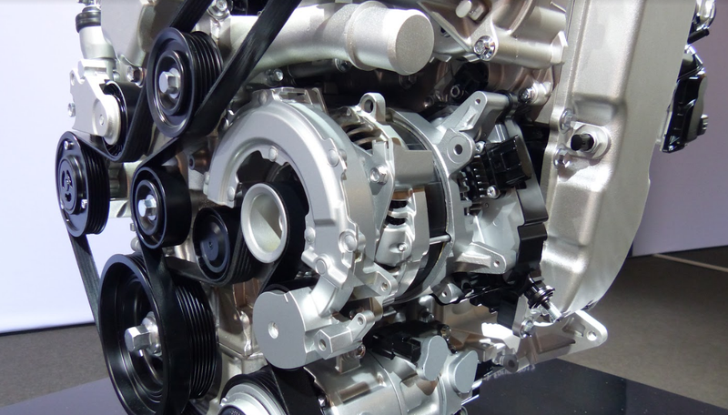A Belt Starter Generator means this engine can come as a mild hybrid